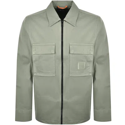 Boss Casual Boss Lovel Full Zip Overshirt Green
