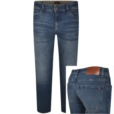 Boss Casual Boss Maine Regular Fit Dark Wash Jeans Blue