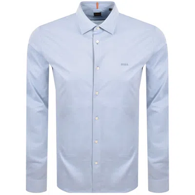 Boss Casual Boss Mysoft 2 Long Sleeve Shirt Blue