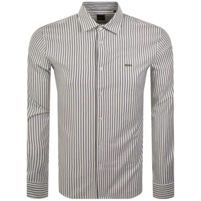 Boss Casual Boss Mysoft 2 Long Sleeve Shirt Green