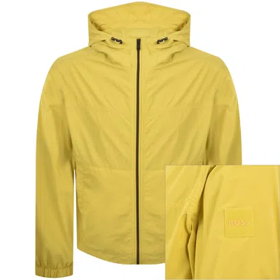 Boss Casual Boss Orip Crinkled Nylon Jacket Yellow