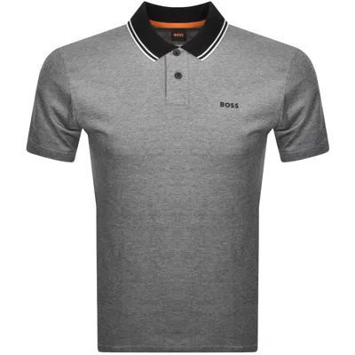 Boss Casual Boss Oxford New Polo Black In Gray