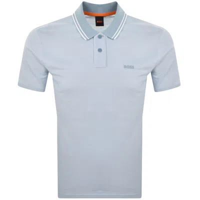 Boss Casual Boss Oxford New Polo T Shirt Blue