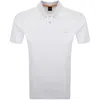 Boss Casual Boss Oxford New Polo T Shirt Light Grey