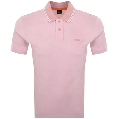 Boss Casual Boss Oxford New Polo T Shirt Pink