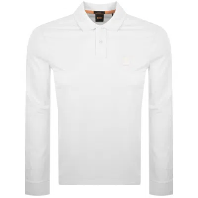 Boss Casual Boss Passerby Slim Fit Polo T Shirt White