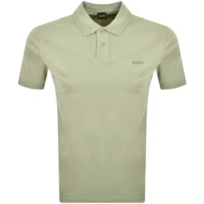 Boss Casual Boss Pe Interlock Polo T Shirt Green
