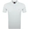 Boss Casual Boss Pe Interlock Polo T Shirt Grey
