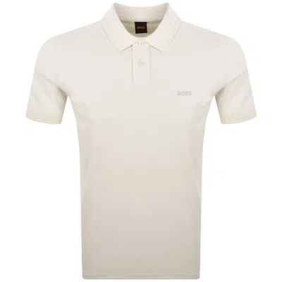 Boss Casual Boss Pe Interlock Polo T Shirt Pale Yellow