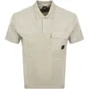 Boss Casual Boss Pe Panel Ss Polo T Shirt Beige