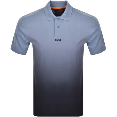 Boss Casual Boss Pre Gradient Polo T Shirt Blue