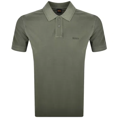 Boss Casual Boss Prime Polo T Shirt Green