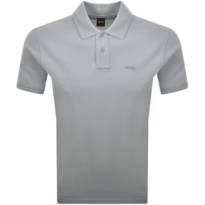 Boss Casual Boss Prime Polo T Shirt Grey