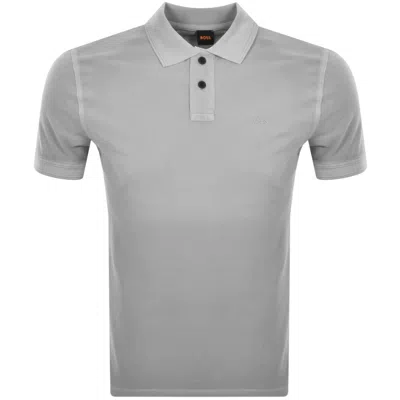 Boss Casual Boss Prime Polo T Shirt Grey