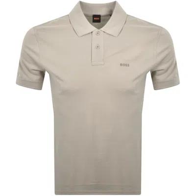 Boss Casual Boss Prime Polo T Shirt Grey In Gray