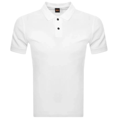 Boss Casual Boss Prime Polo T Shirt White