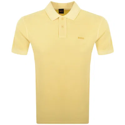 Boss Casual Boss Prime Polo T Shirt Yellow
