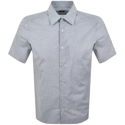 Boss Casual Boss Rash 2 Patterned Shirt Blue
