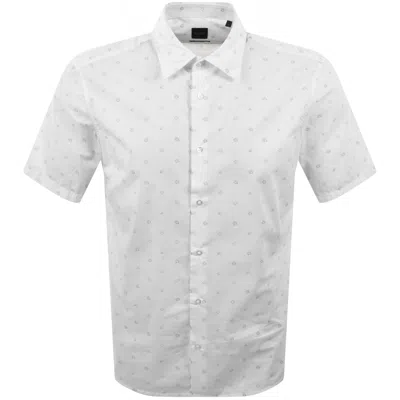 Boss Casual Boss Rash 2 Patterned Shirt White