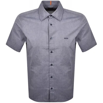 Boss Casual Boss Rash 2 Short Sleeved Shirt Navy