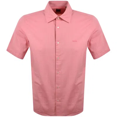 Boss Casual Boss Rash 2 Short Sleeved Shirt Pink