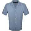 Boss Casual Boss Rayer M Short Sleeve Shirt Blue In Blue