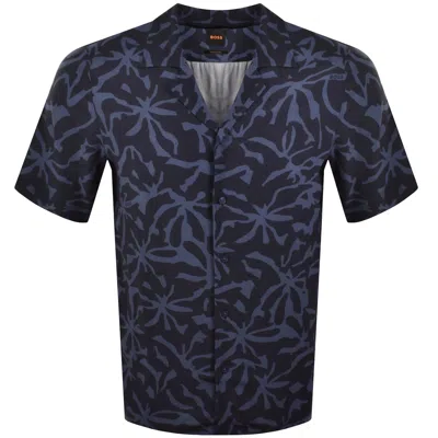 Boss Casual Boss Rayer M Short Sleeve Shirt Dark Blue