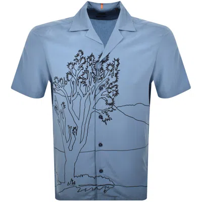 Boss Casual Boss Rayer M Short Sleeved Shirt Blue