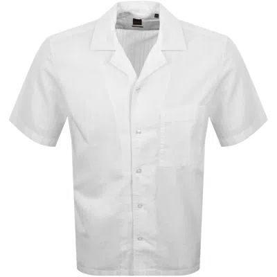 Boss Casual Boss Rayer Short Sleeve Shirt White
