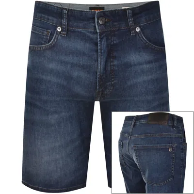 Boss Casual Boss Re Maine Denim Shorts Blue