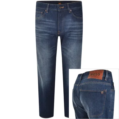 Boss Casual Boss Re Maine Regular Fit Dark Wash Jeans Blue