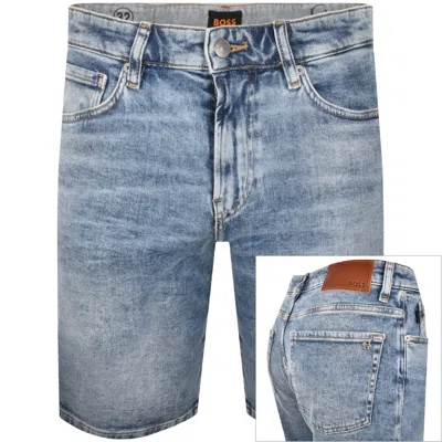 Boss Casual Boss Re Maine Regular Fit Denim Shorts Blue