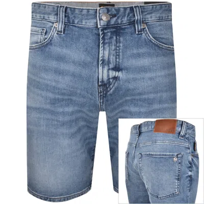 Boss Casual Boss Re Maine Regular Fit Denim Shorts Blue