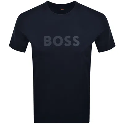 Boss Casual Boss Regular Fit Logo T Shirt Dark Blue In Multi