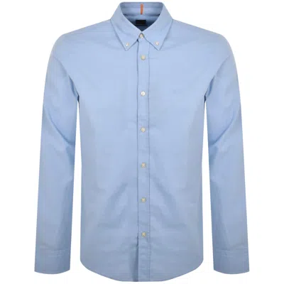 Boss Casual Boss Relegant 6 Regular Fit Shirt Blue