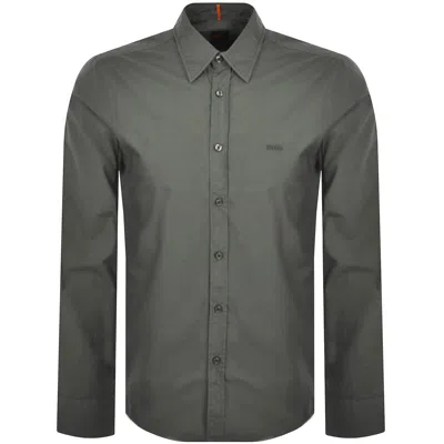 Boss Casual Boss Relegant 6 Regular Fit Shirt Green