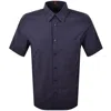 Boss Casual Boss Relegant 6 Short Sleeved Shirt Navy In Navy