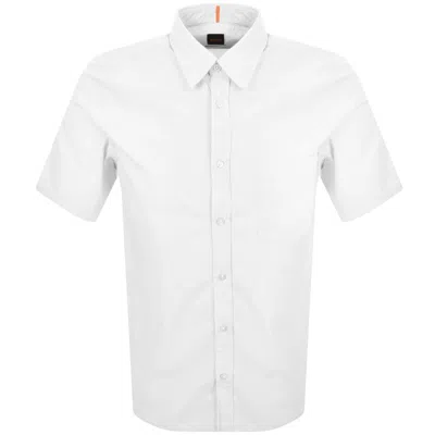 Boss Casual Boss Relegant 6 Short Sleeved Shirt White