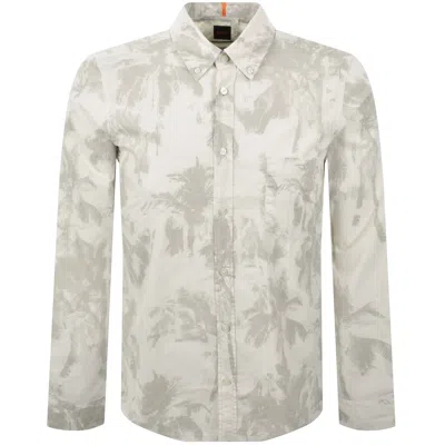 Boss Casual Boss Rickert Long Sleeved Shirt Beige
