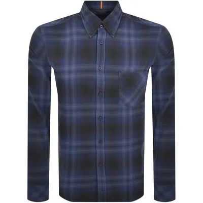 Boss Casual Boss Rickert Regular Fit Shirt Blue