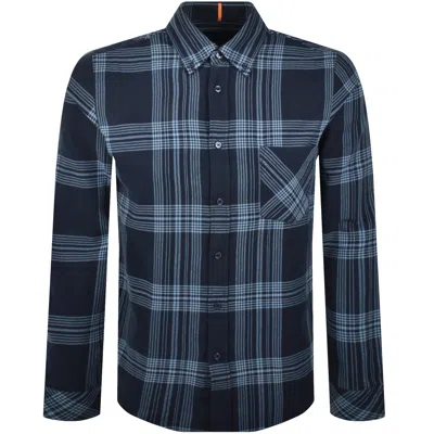 Boss Casual Boss Rickert Regular Fit Shirt Dark Blue