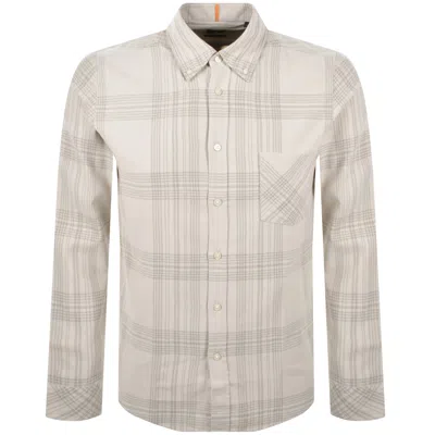 Boss Casual Boss Rickert Regular Fit Shirt Light Beige