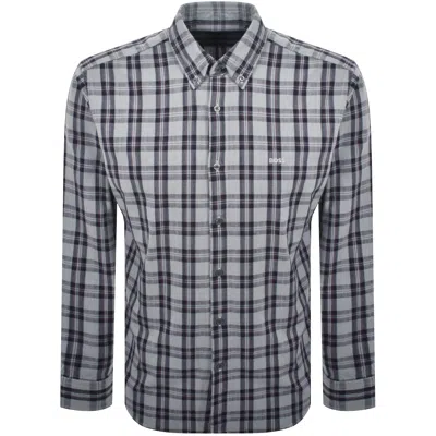 Boss Casual Boss Ricoplus Check Shirt Blue