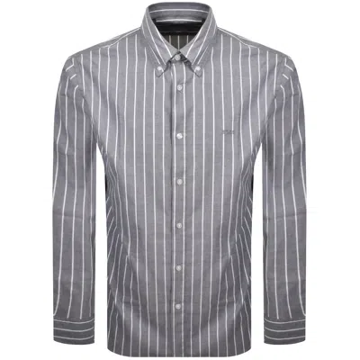 Boss Casual Boss Ricoplus Long Sleeved Shirt Dark Blue