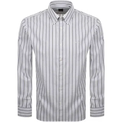Boss Casual Boss Ricoplus Long Sleeved Shirt White In Multi