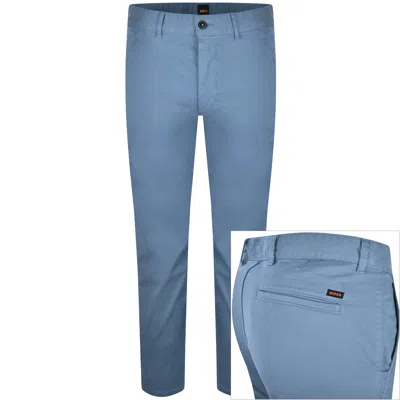 Boss Casual Boss Slim Chino Trousers Blue