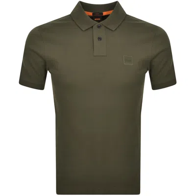 Boss Casual Boss Slim Fit Passenger Polo T Shirt Green