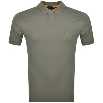 Boss Casual Boss Slim Fit Passenger Polo T Shirt Grey