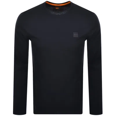 Boss Casual Boss Tacks T Shirt Dark Blue In Navy