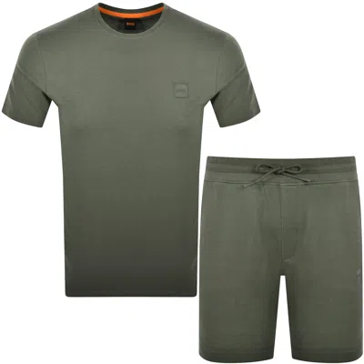 Boss Casual Boss Tales T Shirt And Sewalk Shorts Set Green
